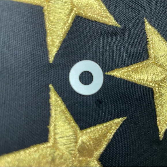 🍁 Vintage Double Breasted Lined Blazer Star Buttons Jacket Embroidered Coat 10 - Picture 5 of 7